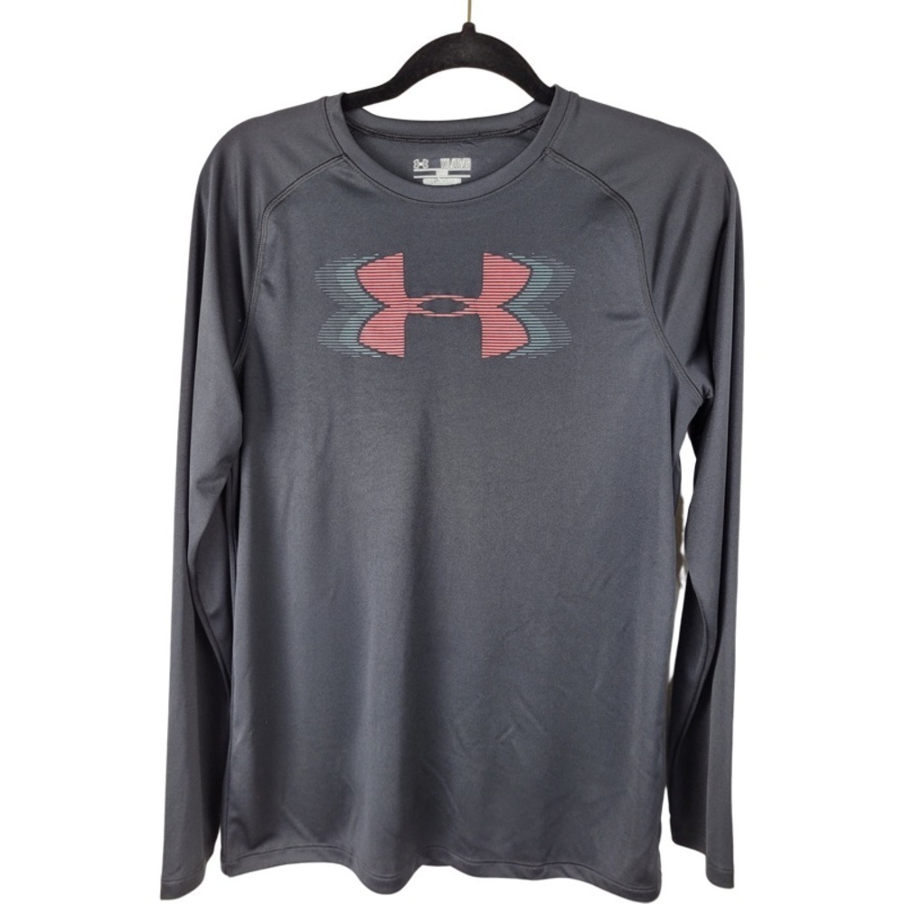 ✅ Under Armour Teen Long Sleeve Heat Gear Loose Fit active shirt size YXL